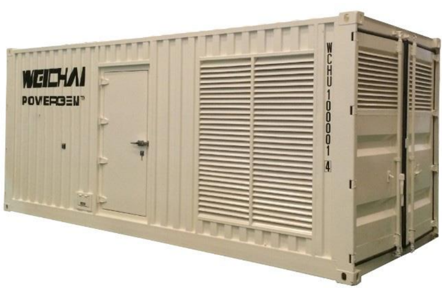 Газопоршневая установка Weichai 1400 кВт в контейнере
