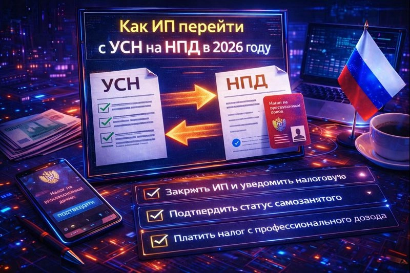 Как ИП перейти с УСН на НПД в 2026 году
